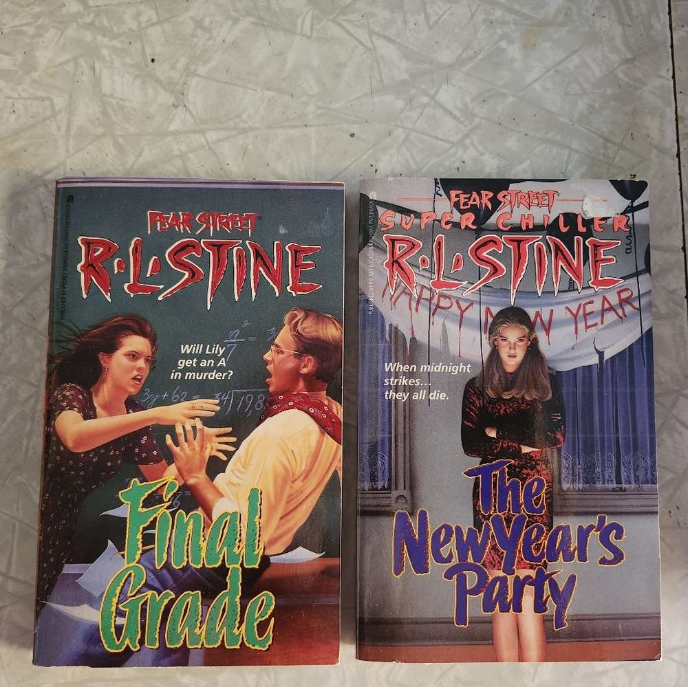 R.L Stine Final Grade & New Year's Party New Old Stock